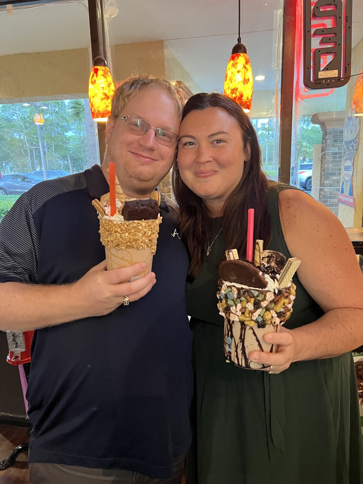 Happy customers at Scoops & Subs