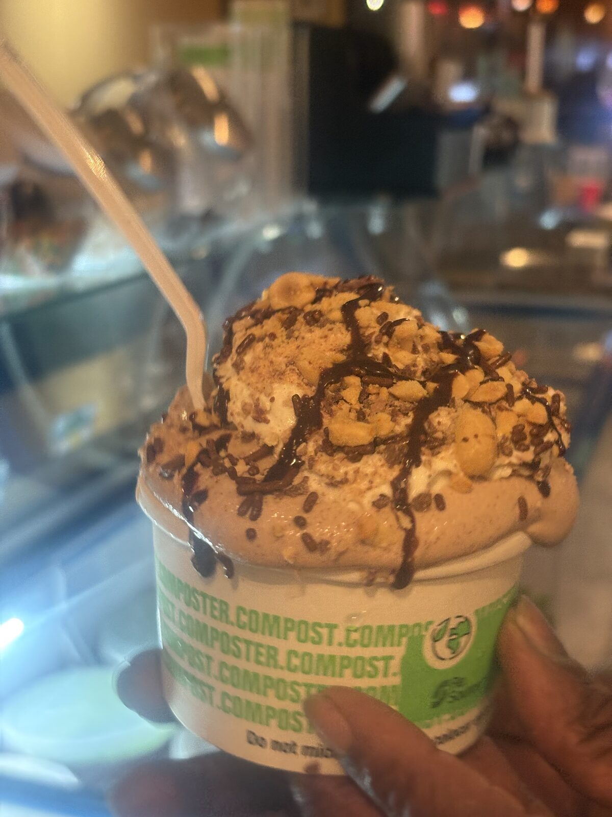 Soft serve ice cream cup